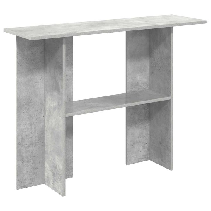 Konsolbord Betongrå 100 x 30 x 75 cm Konstrueret træ