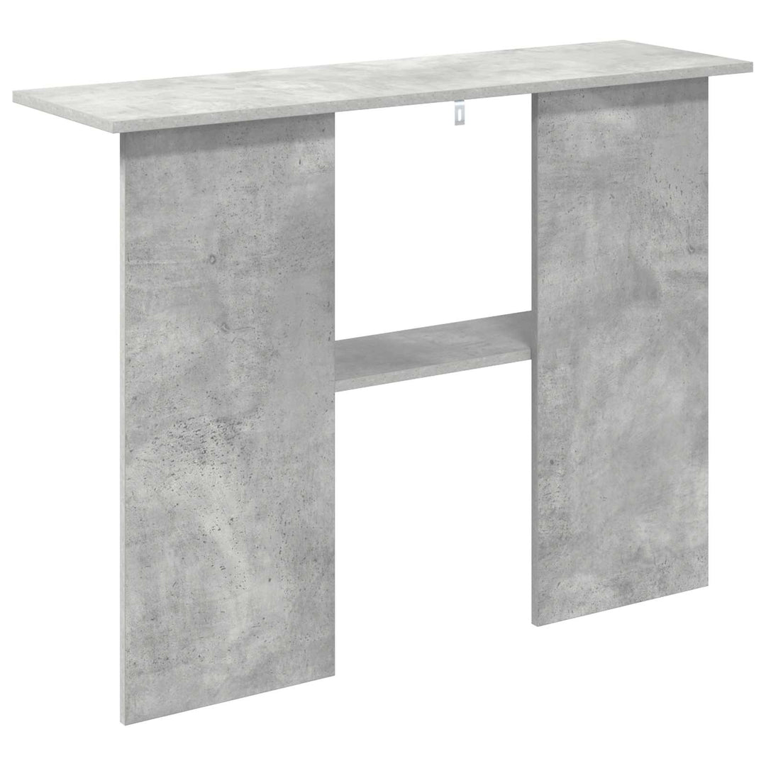 Konsolbord Betongrå 100 x 30 x 75 cm Konstrueret træ