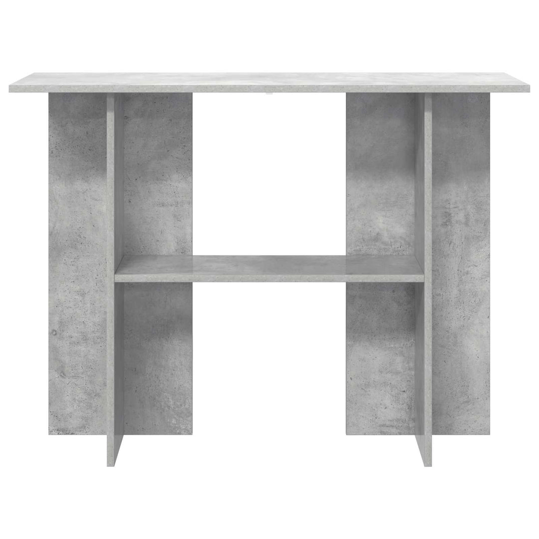 Konsolbord Betongrå 100 x 30 x 75 cm Konstrueret træ