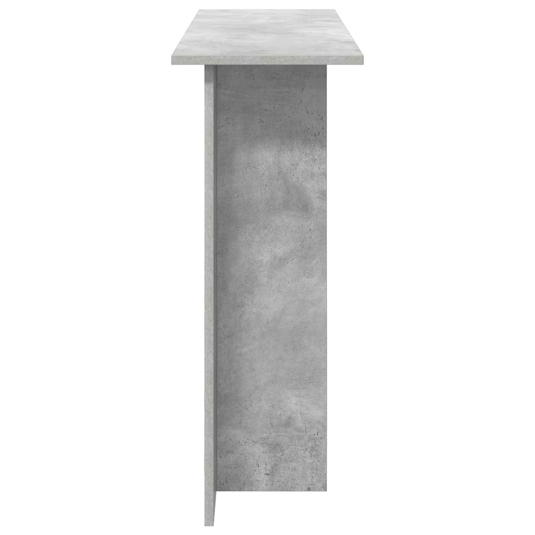 Konsolbord Betongrå 100 x 30 x 75 cm Konstrueret træ