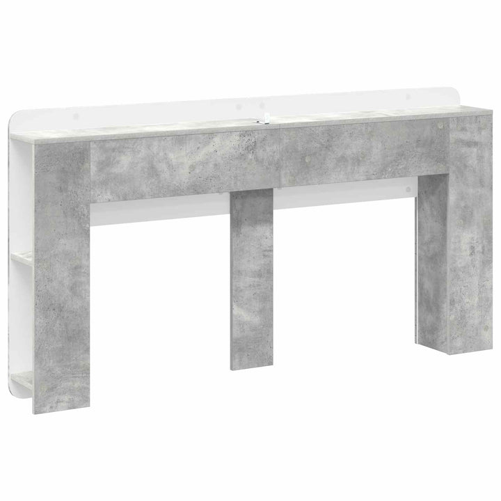 Hovedgærde Skab med opbevaring Betongrå Konstrueret træ