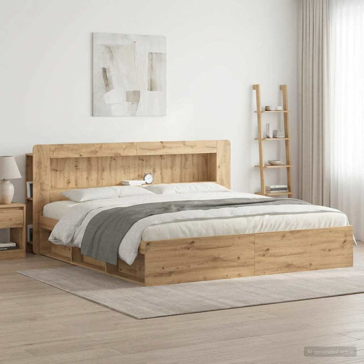Hovedgærde Skab Artisan-eg 180 cm Konstrueret træ