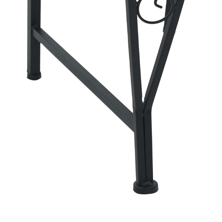 Træ Bænk 4-Antal sæder 160 x 80 x 89 cm Stål Sort halvrund