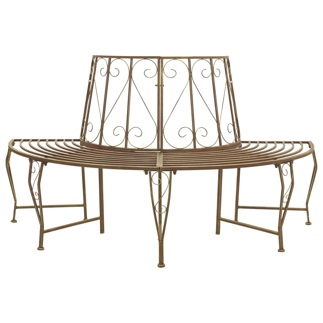 Træ Bænk 4-Antal sæder 160 x 80 x 89 cm Stål Antik Brun