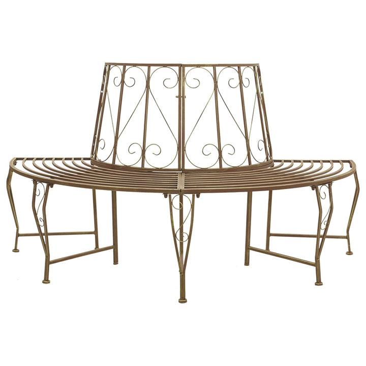 Træ Bænk 4-Antal sæder 160 x 80 x 89 cm Stål Antik Brun
