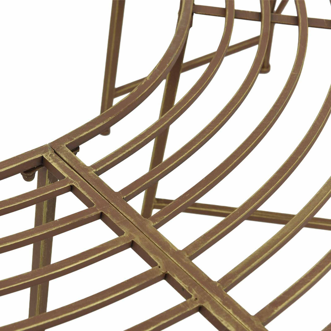 Træ Bænk 4-Antal sæder 160 x 80 x 44 cm Stål Antik Brun