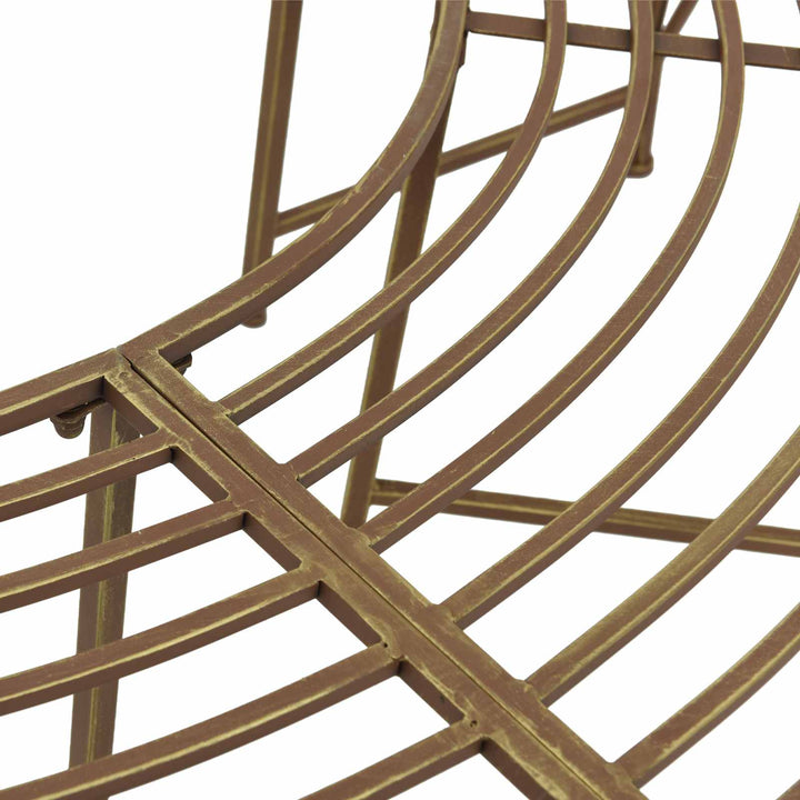 Træ Bænk 4-Antal sæder 160 x 80 x 44 cm Stål Antik Brun