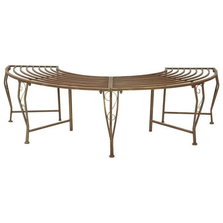 Træ Bænk 4-Antal sæder 160 x 80 x 44 cm Stål Antik Brun