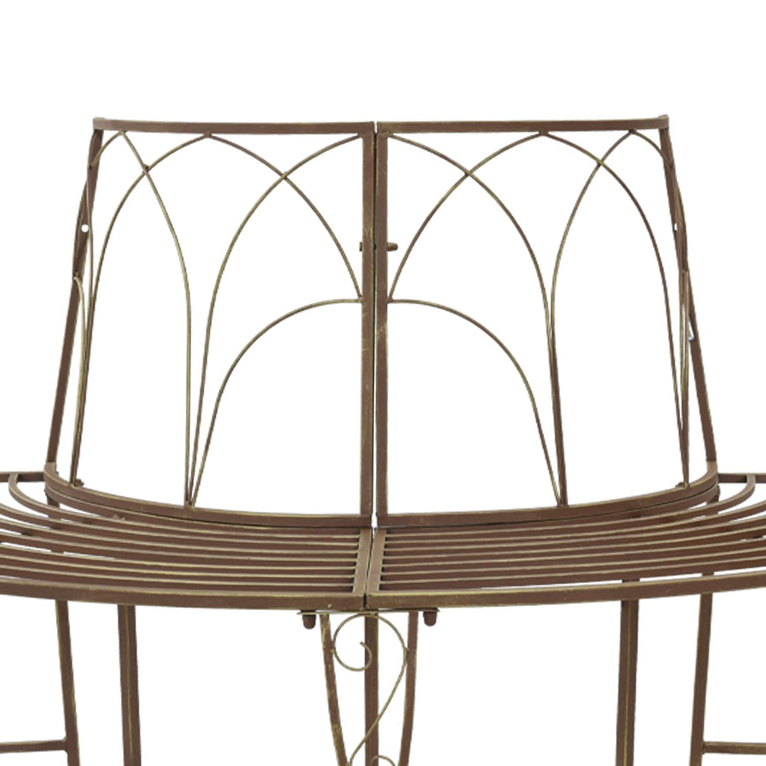 Træ Bænk 4-Antal sæder 160 x 80 x 89 cm Stål Antik Brun