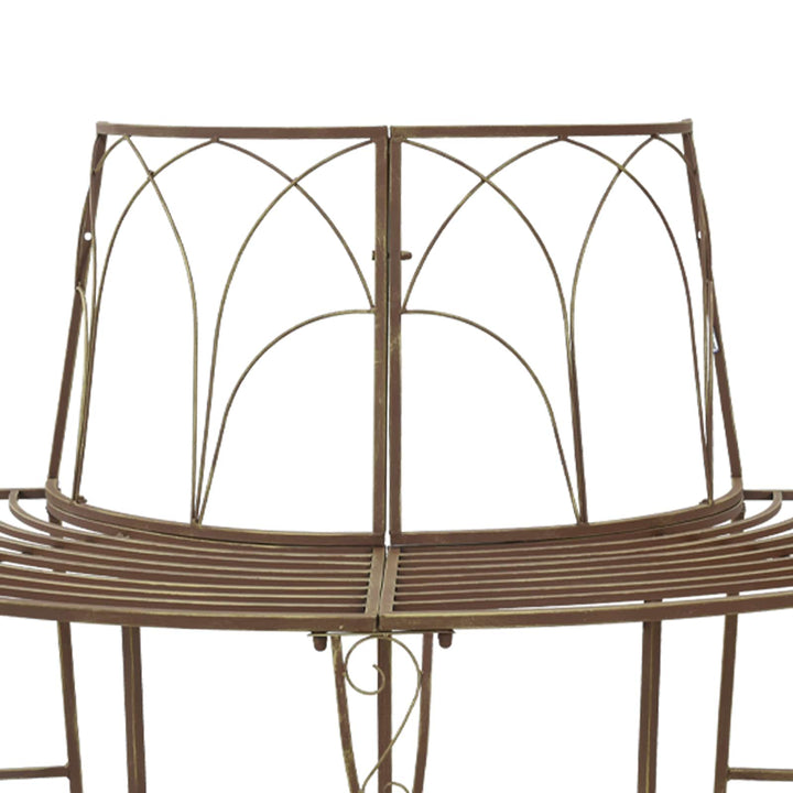 Træ Bænk 4-Antal sæder 160 x 80 x 89 cm Stål Antik Brun