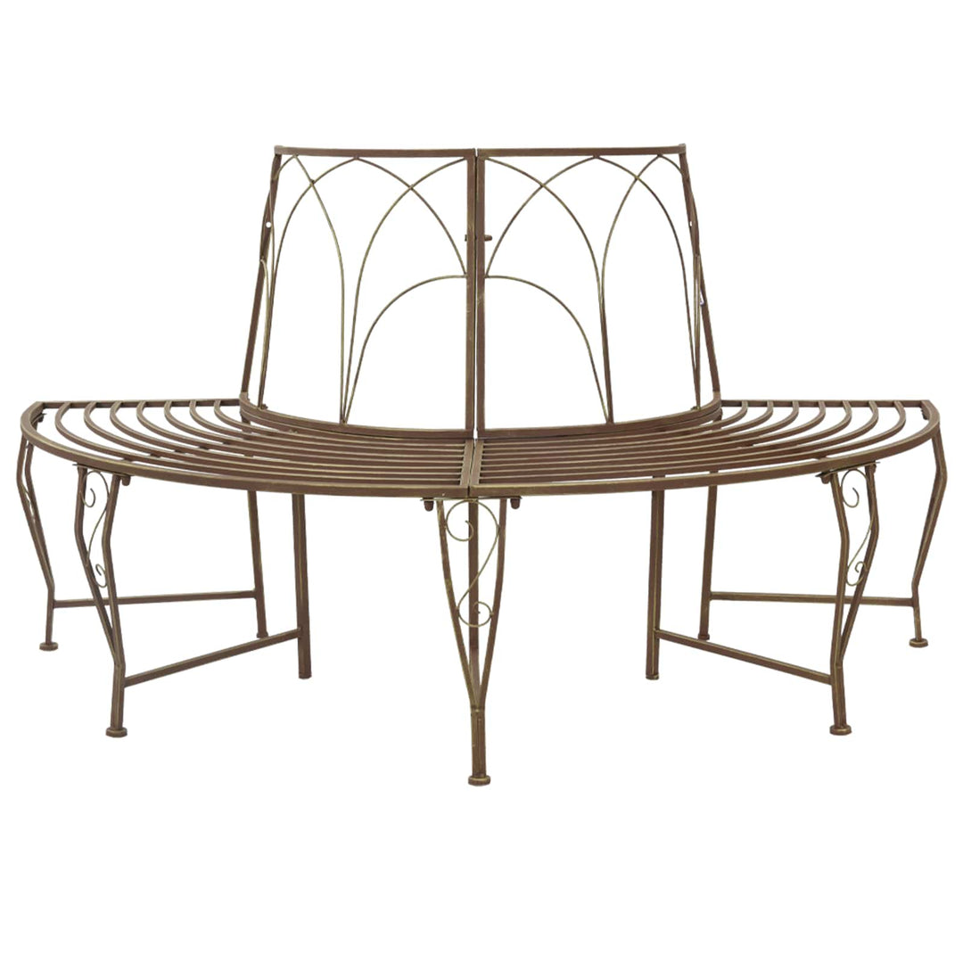 Træ Bænk 4-Antal sæder 160 x 80 x 89 cm Stål Antik Brun