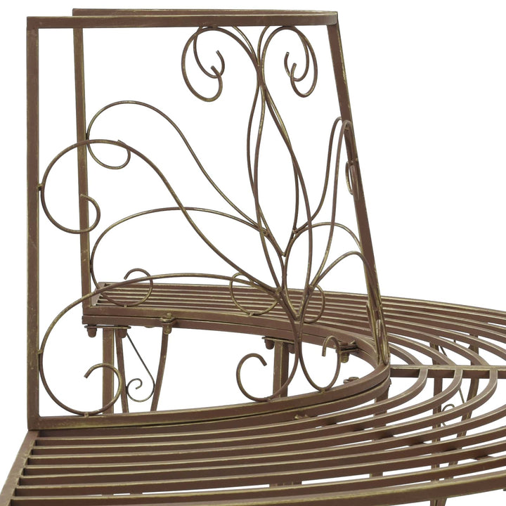 Træ Bænk 4-Antal sæder 160 x 80 x 89 cm Stål Antik Brun