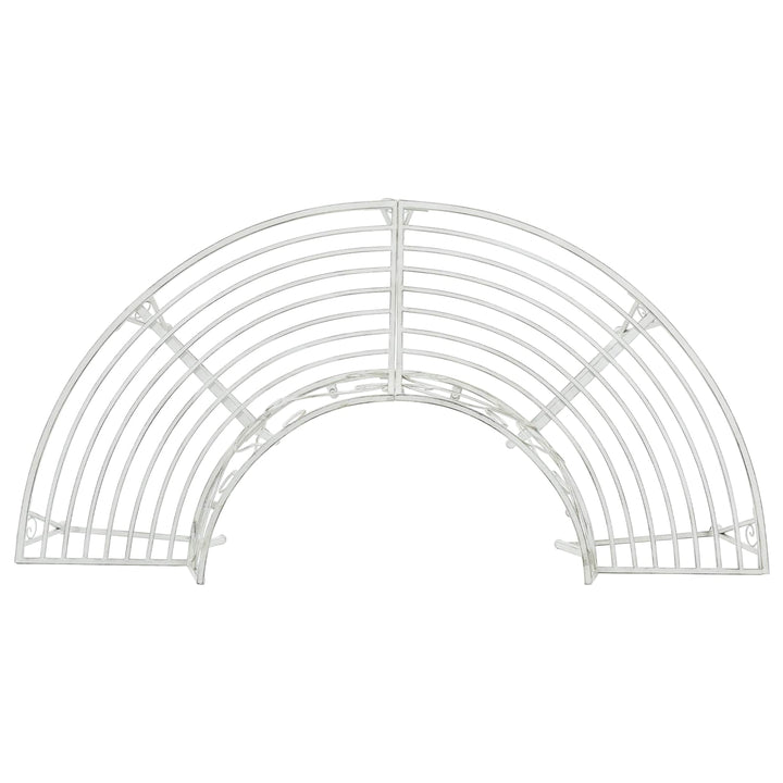 Træ Bænk 4-Antal sæder 160 x 80 x 89 cm Stål Antik hvid