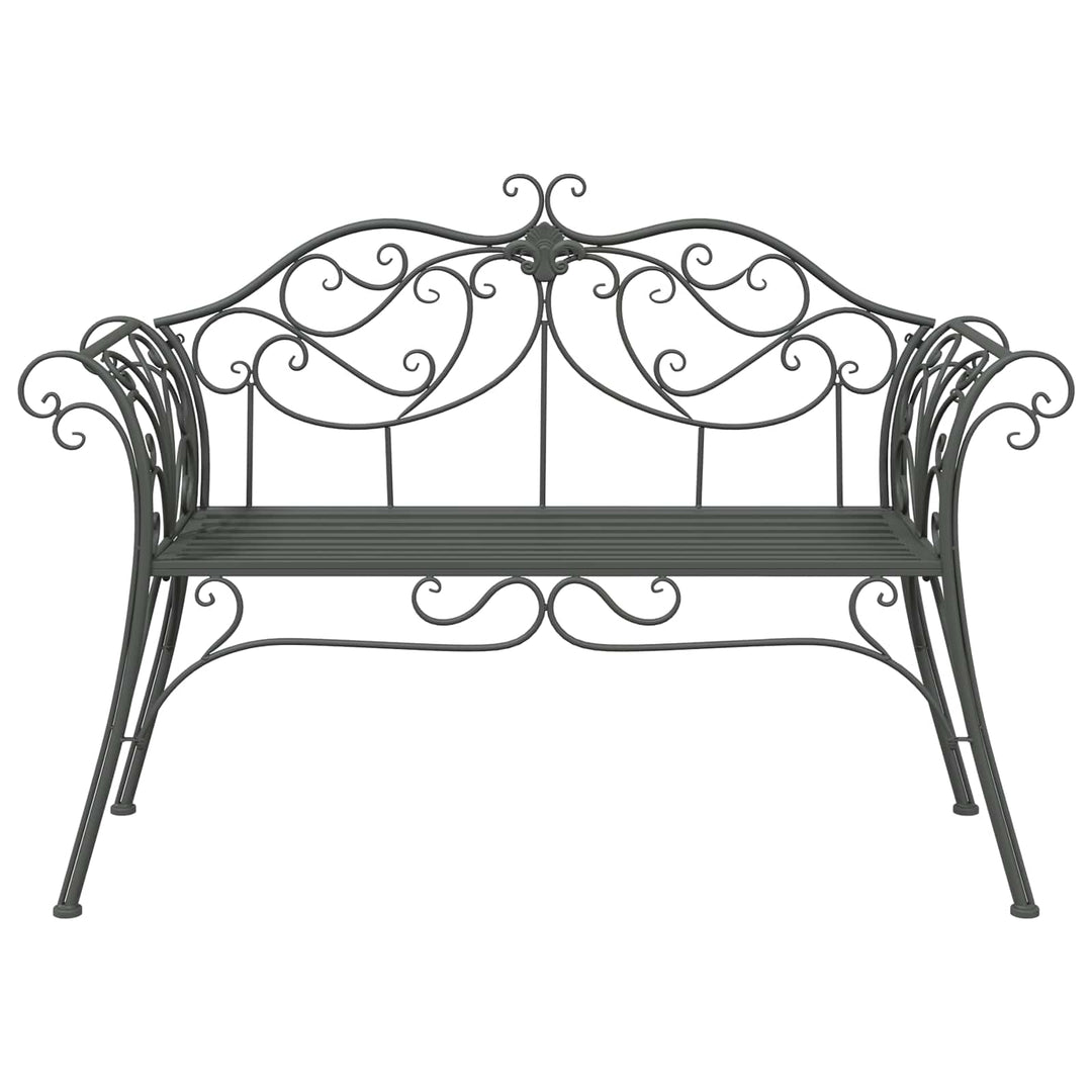 Havebænk 2-Antal sæder 130 x 47 x 90 cm Stål Sølvgrå