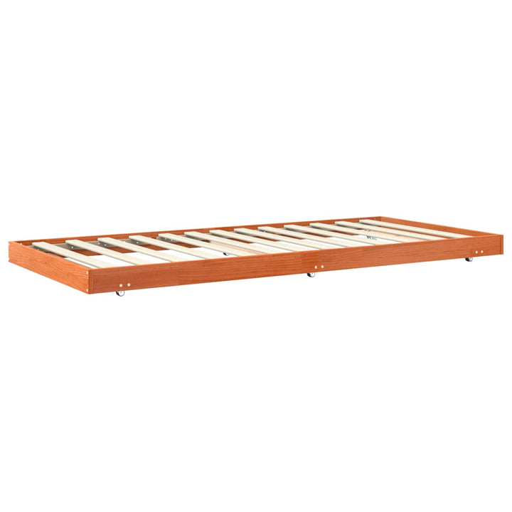 Sengestel Voks brun 90 x 200 cm Massiv fyrretræ
