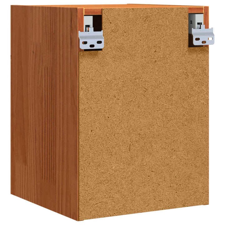 Vægskab Vægmonteret Voks brun 30 x 30 x 40 cm Massiv fyrretræ