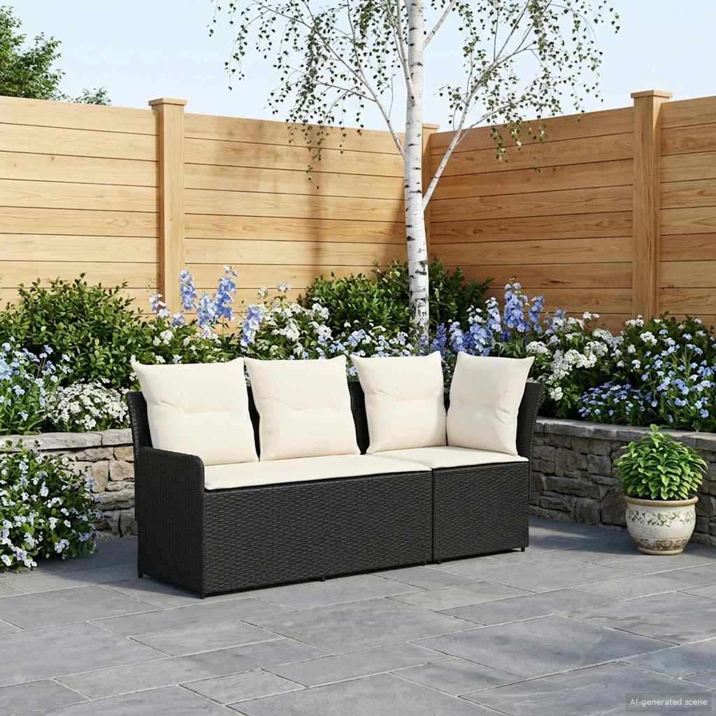 2 stk. Have Armstøtte Sofa med Hjørnesofa PE Rattan