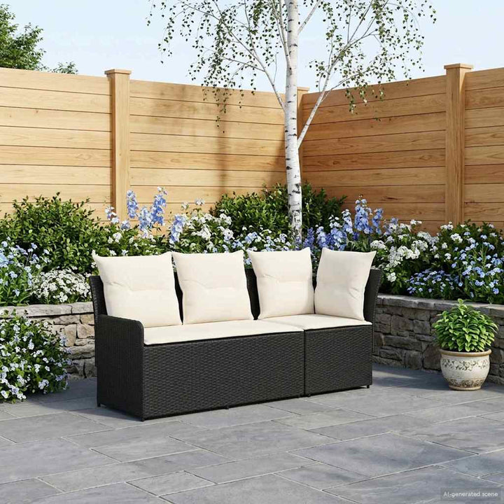 2 stk. Have Armstøtte Sofa med Hjørnesofa PE Rattan