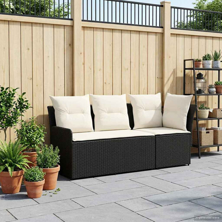 2 stk. Have Armstøtte Sofa med Hjørnesofa PE Rattan