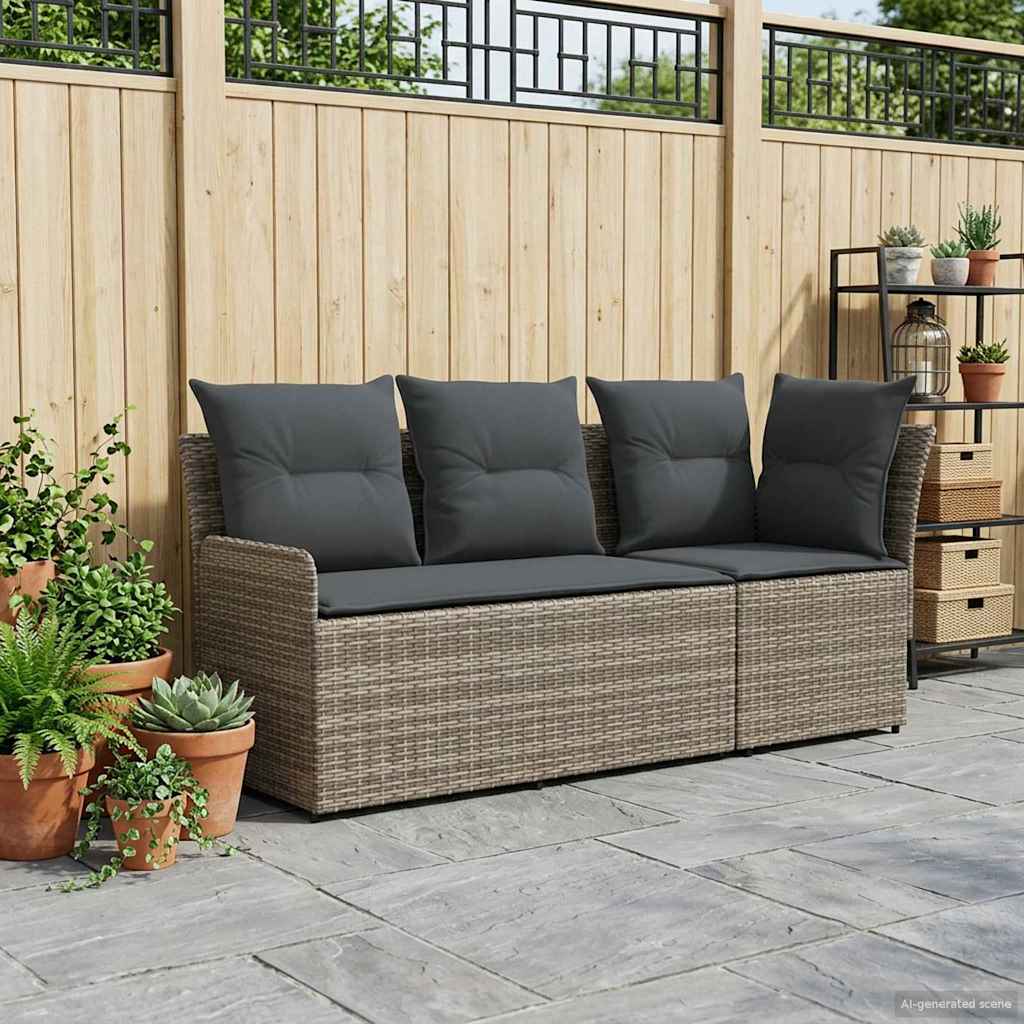 2 stk. Have Armstøtte Sofa med Hjørnesofa PE Rattan