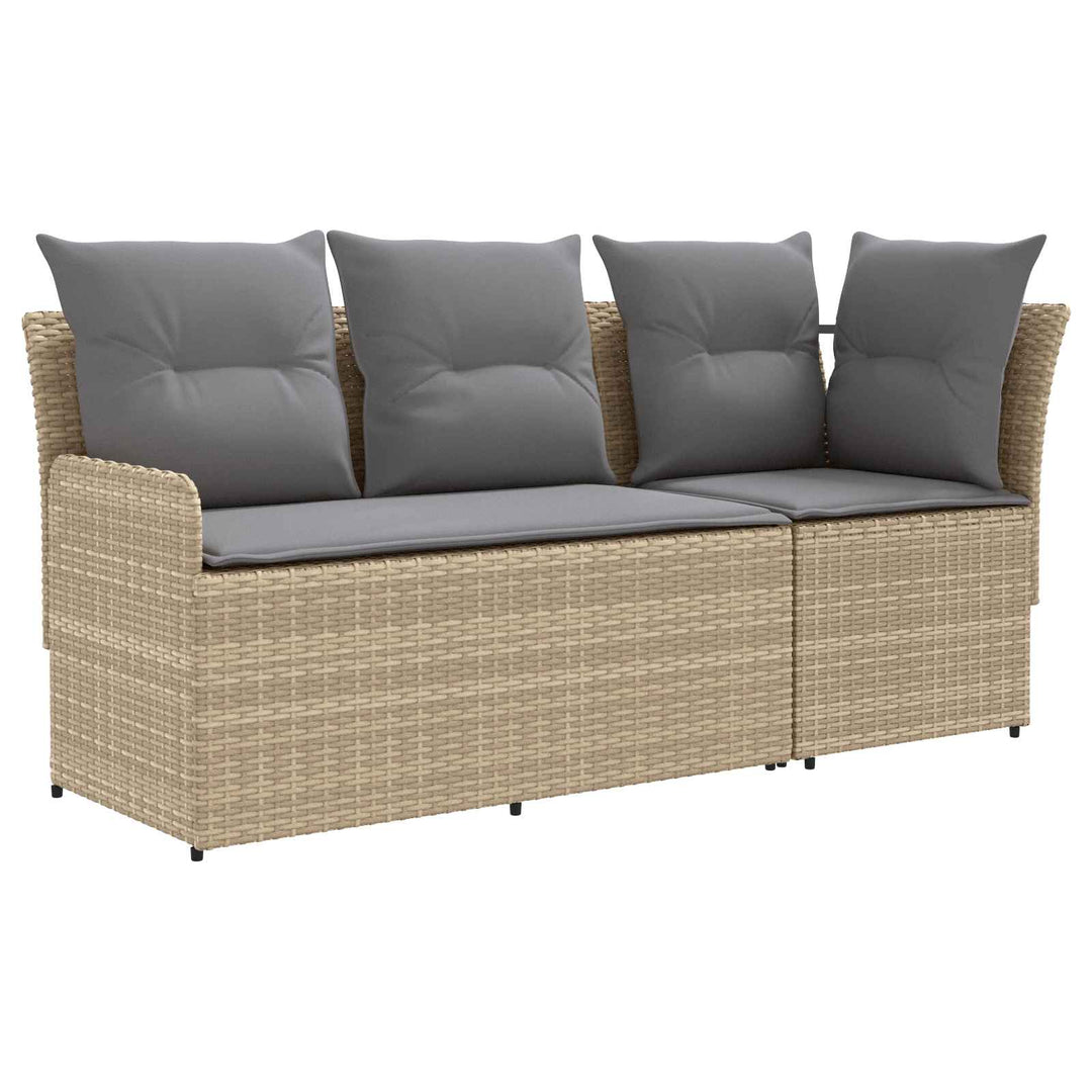 2 stk. Have Armstøtte Sofa med Hjørnesofa PE Rattan