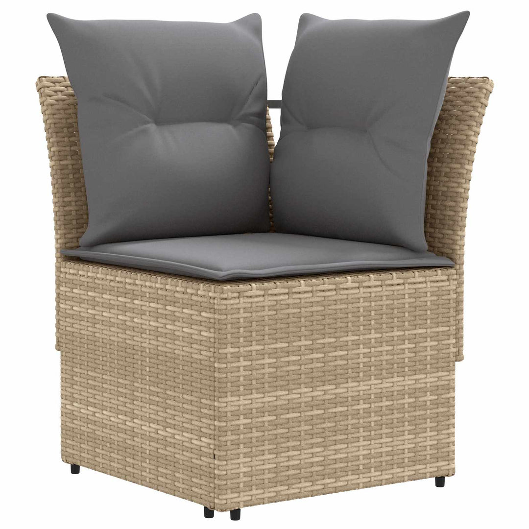 2 stk. Have Armstøtte Sofa med Hjørnesofa PE Rattan
