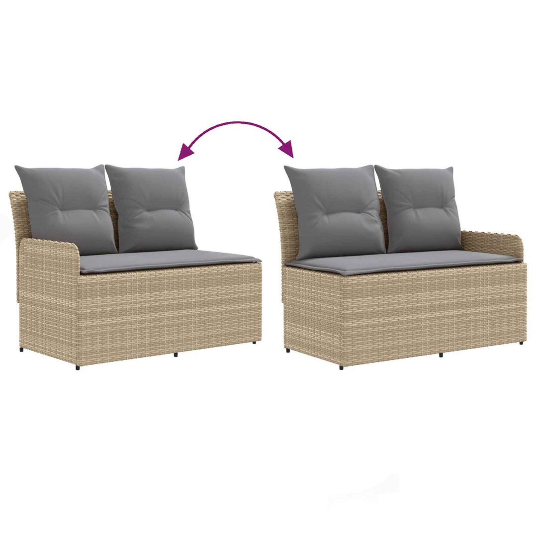 2 stk. Have Armstøtte Sofa med Hjørnesofa PE Rattan