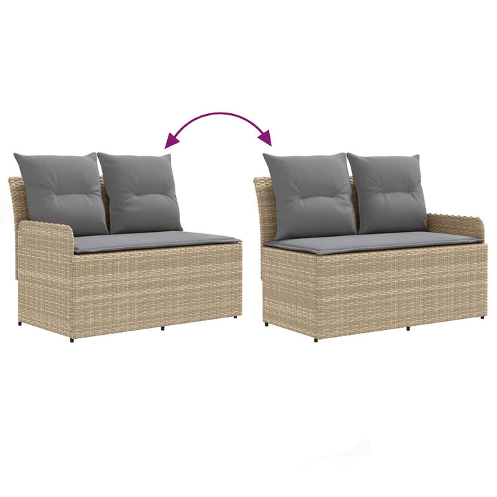 2 stk. Have Armstøtte Sofa med Hjørnesofa PE Rattan