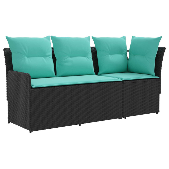 2 stk. Have Armstøtte Sofa med Hjørnesofa PE Rattan
