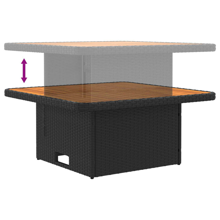 2 Stk Havemøbel Midtersofa Med Løftbart Bord polyrattan