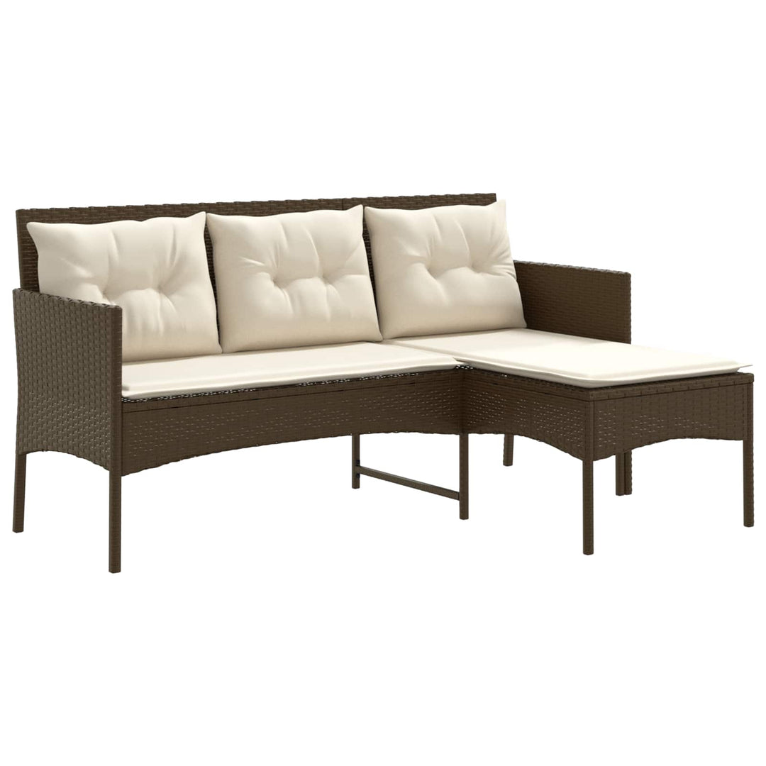 Havesofa Sæt 2 stk. polyrattan