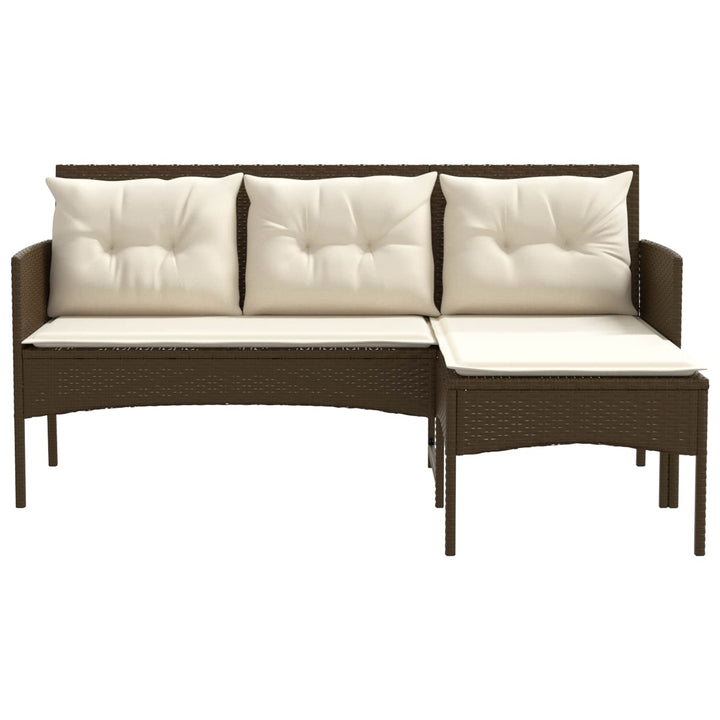 Havesofa Sæt 2 stk. polyrattan