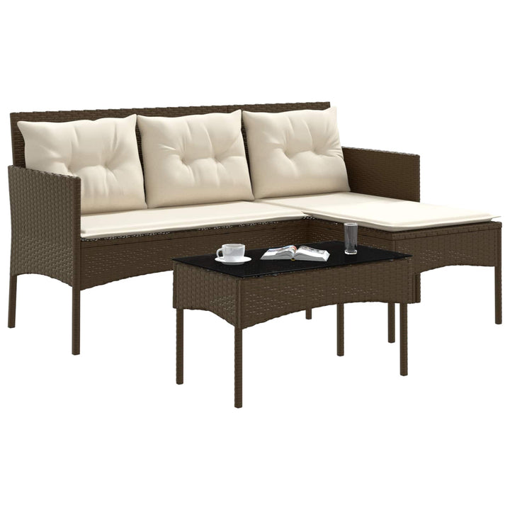 Havesofa Sæt 2 stk. polyrattan