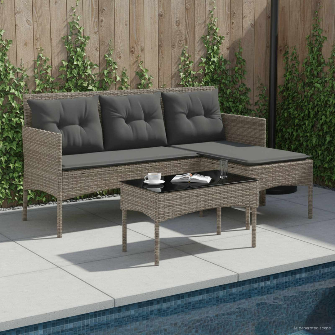 Havesofa Sæt 2 stk. polyrattan