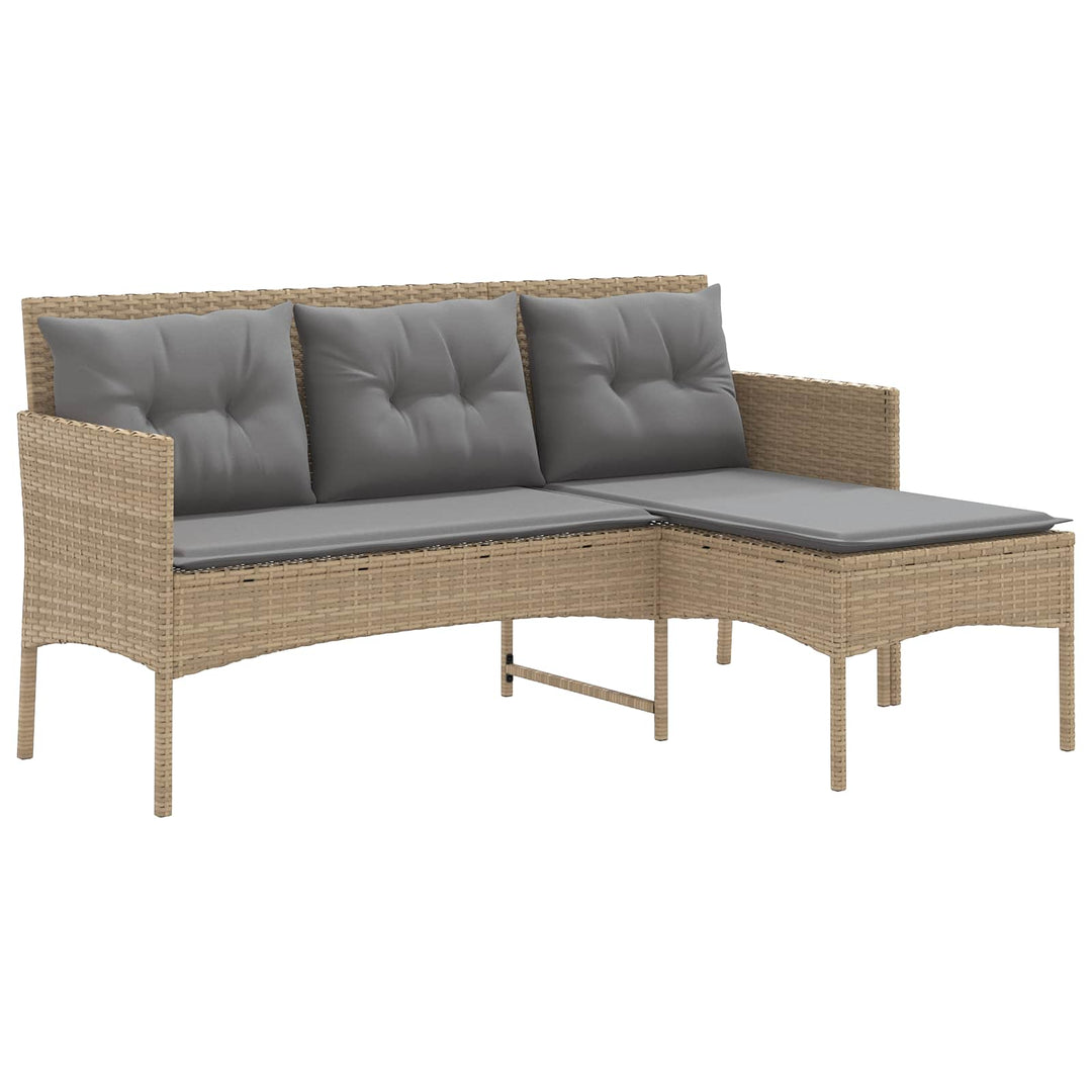 Havesofa Sæt 2 stk. polyrattan