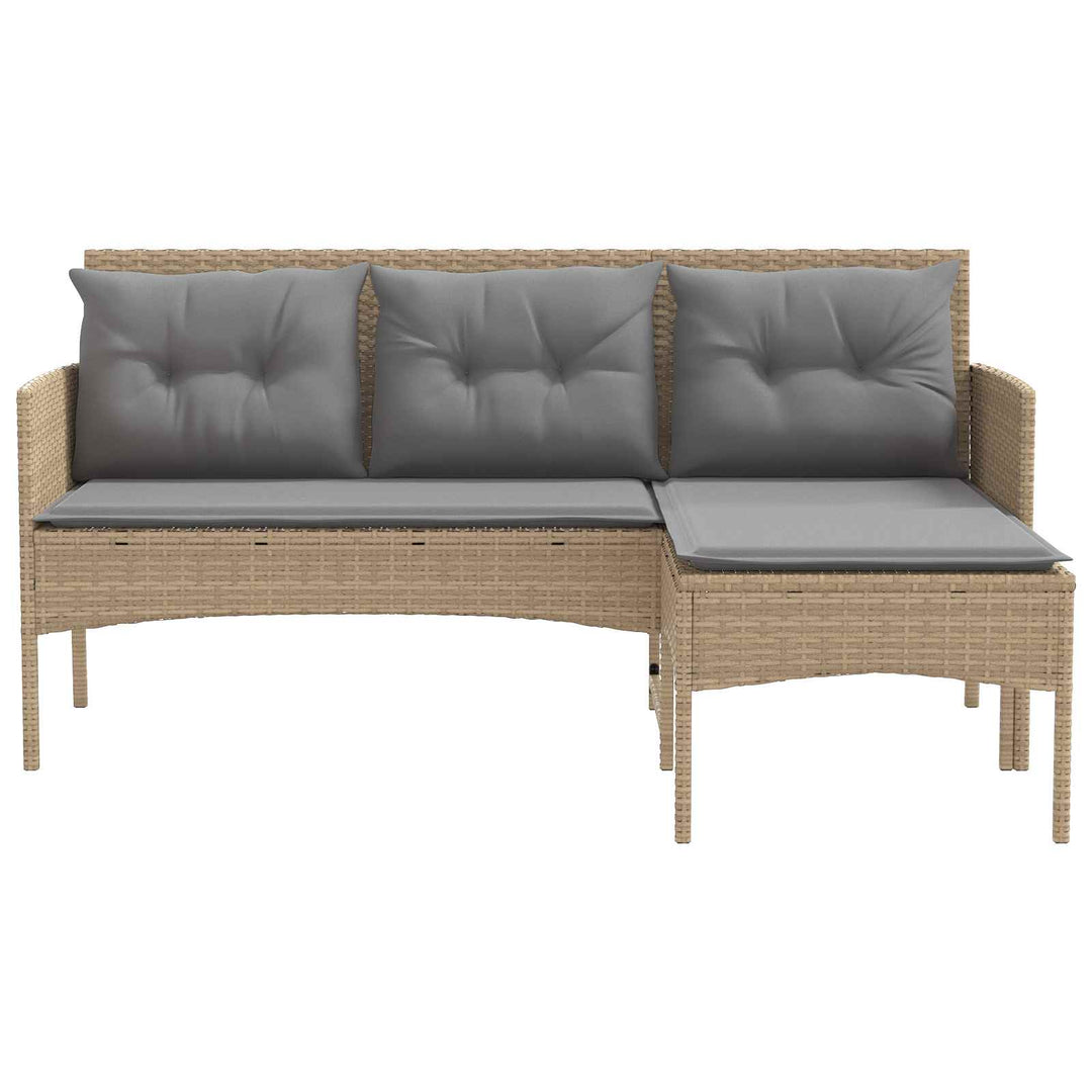 Havesofa Sæt 2 stk. polyrattan