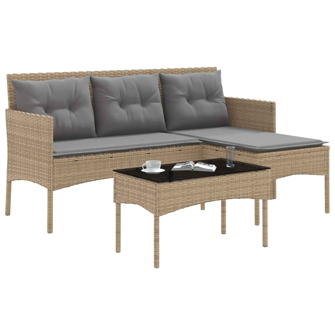 Havesofa Sæt 2 stk. polyrattan