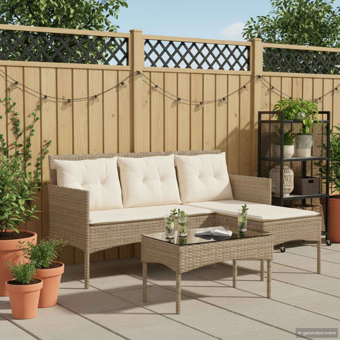 Havesofa Sæt 2 stk. polyrattan