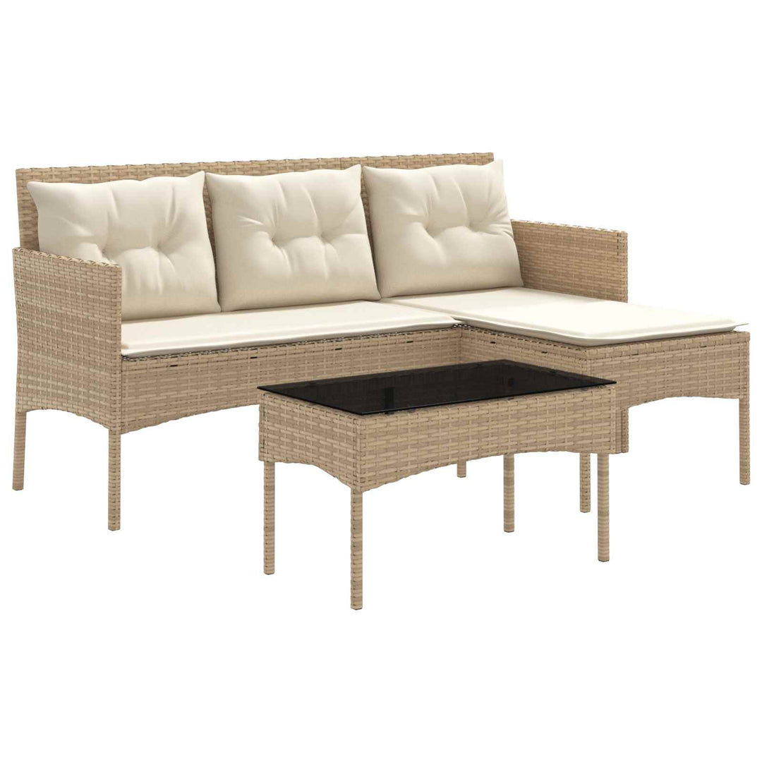 Havesofa Sæt 2 stk. polyrattan