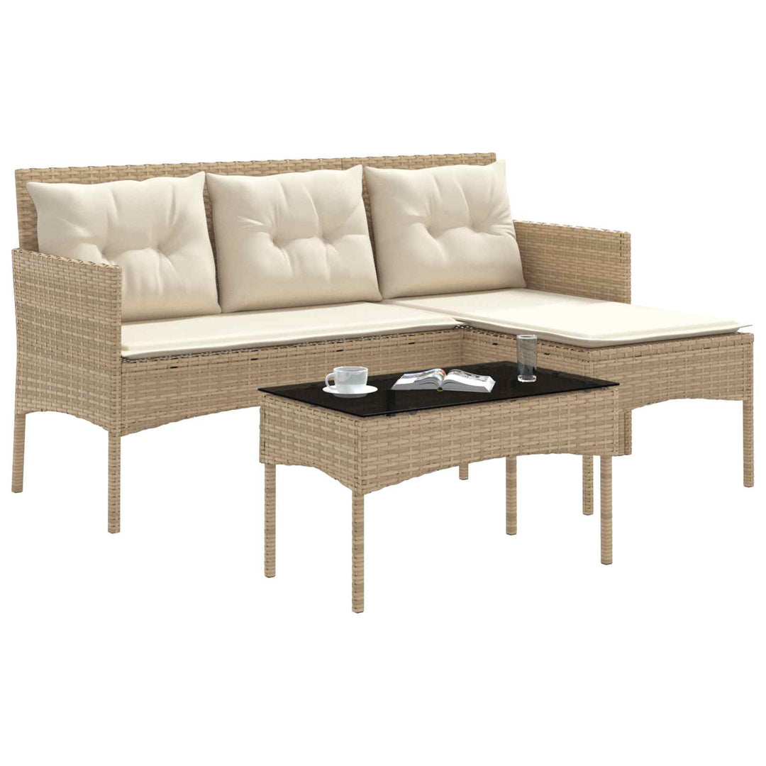 Havesofa Sæt 2 stk. polyrattan