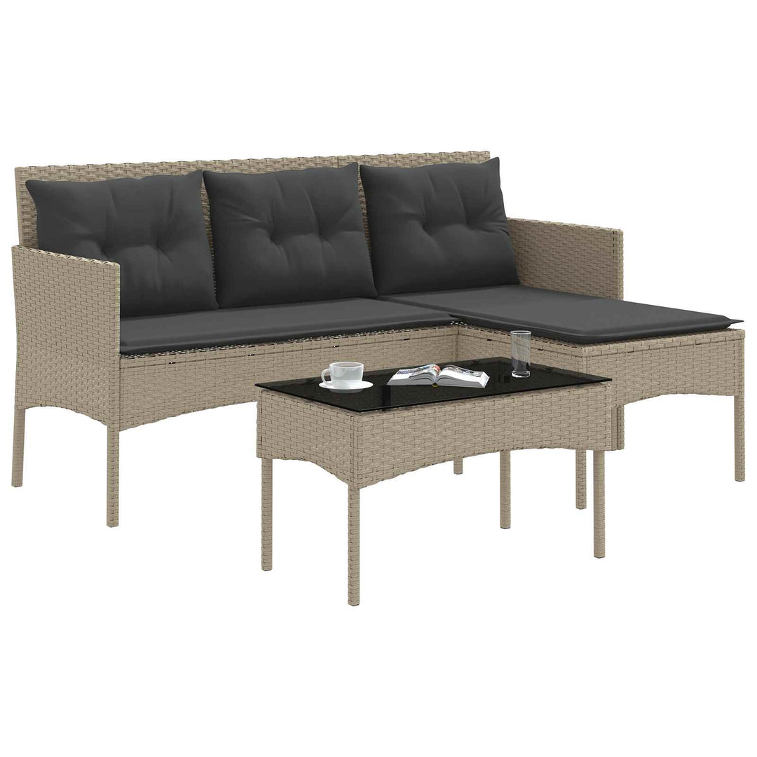 Havesofa Sæt 2 stk. polyrattan