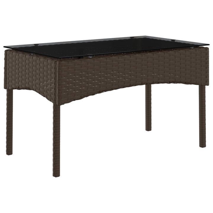 Havesofa Sæt 2 stk. Brun og Rød polyrattan