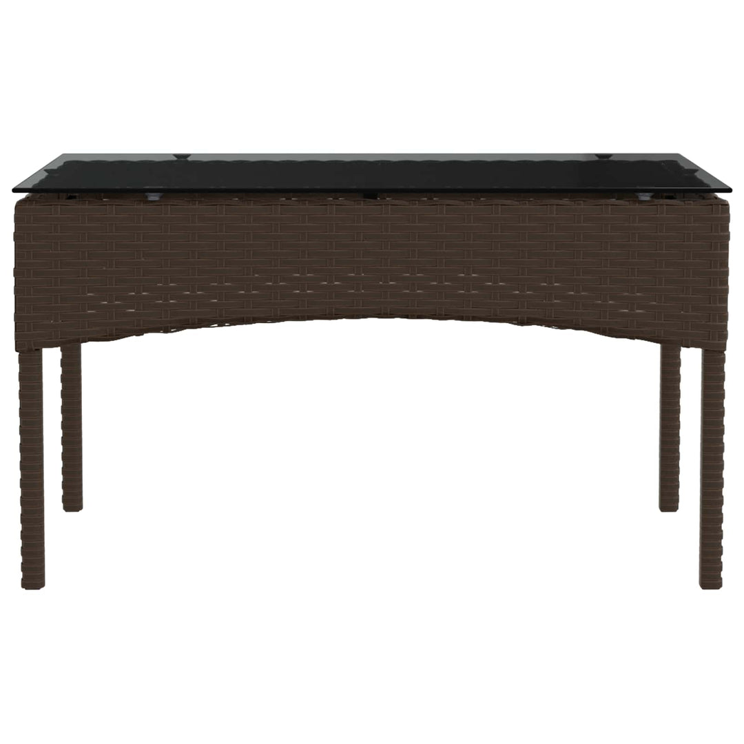 Havesofa Sæt 2 stk. Brun og Rød polyrattan