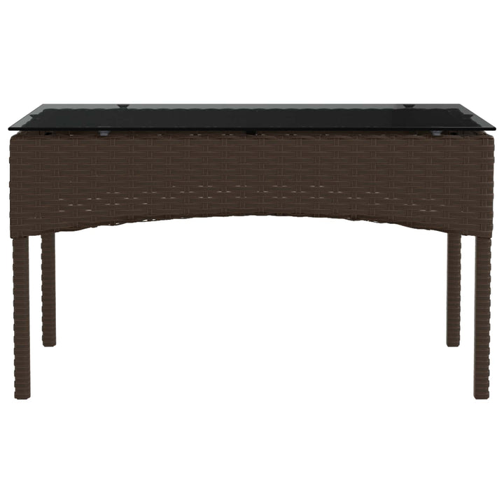 Havesofa Sæt 2 stk. Brun og Rød polyrattan