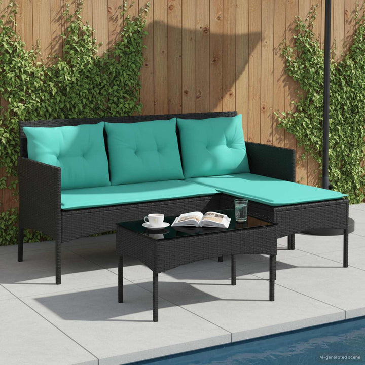 Havesofa Sæt 2 stk. polyrattan