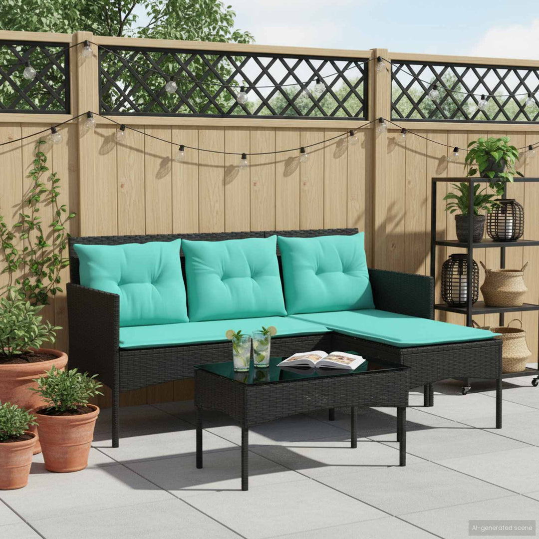 Havesofa Sæt 2 stk. polyrattan