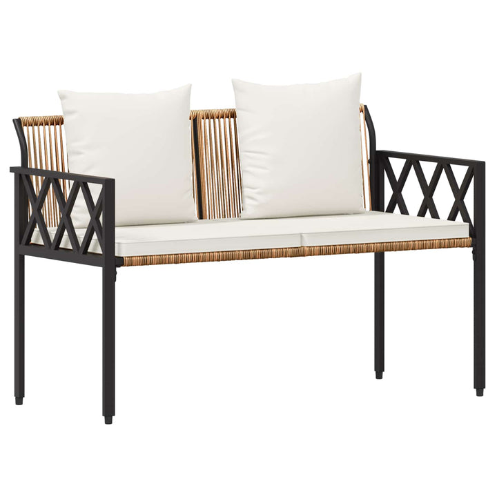 Have møbel sæt 4 stk. Brun og Creme Hvid polyrattan