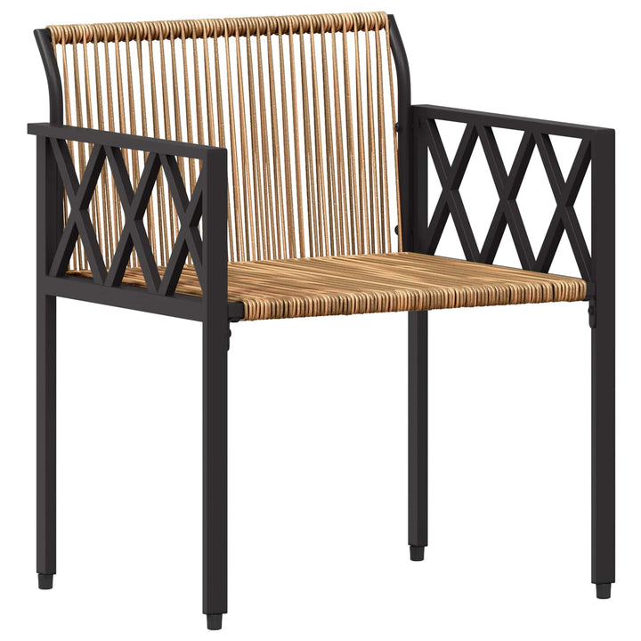 Have møbel sæt 4 stk. Brun og Creme Hvid polyrattan
