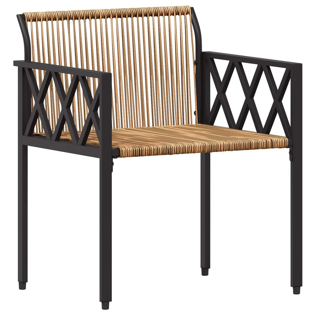 Have møbel sæt 3 stk. Brun og Creme Hvid polyrattan