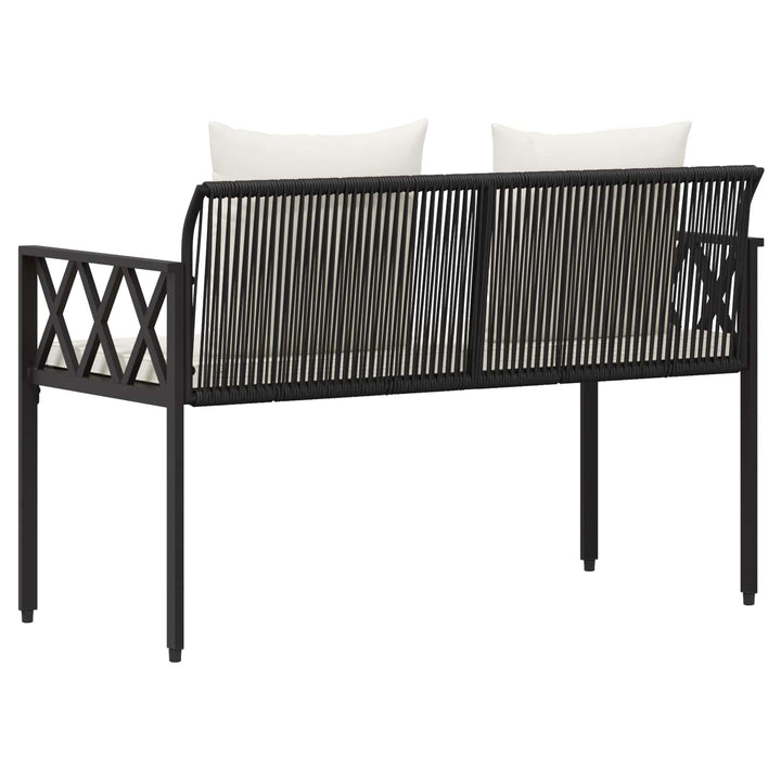 Udendørs bænke 2 -Seater 116 x 56 x 75 cm polyrattan